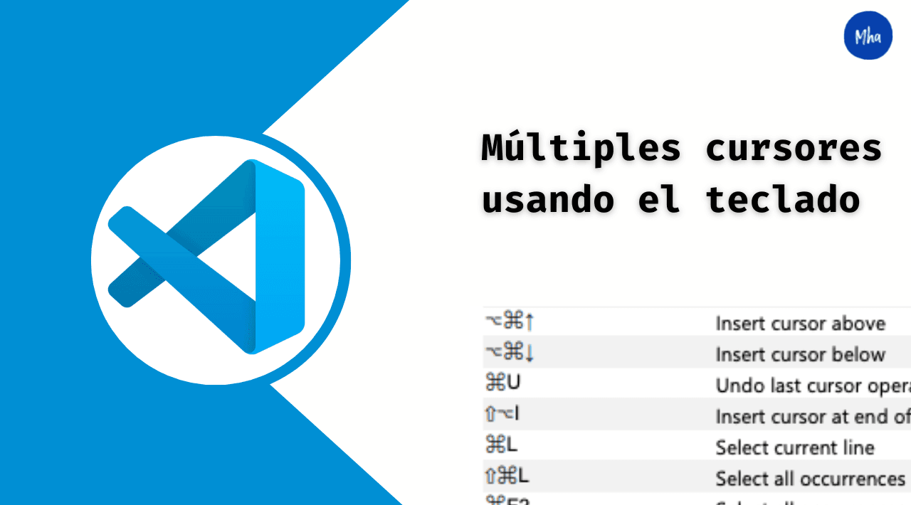 VScode Tips: Cómo manejar múltiples cursores utilizando atajos del teclado